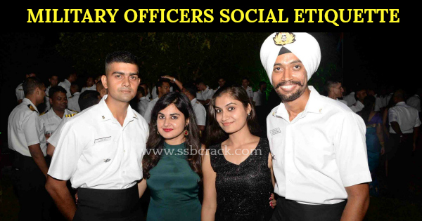 MILITARY OFFICERS SOCIAL ETIQUETTE