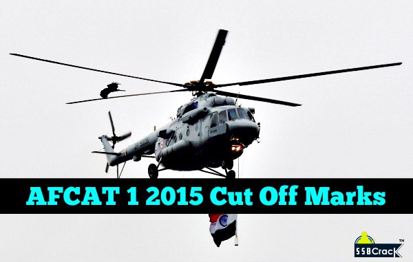 afcat 1 2015 cut off marks official