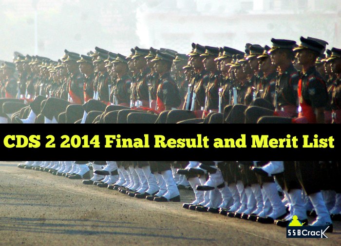 CDS 2 2014 Final Result and Merit List