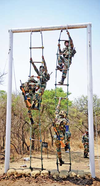 NDA Cadet Training Climbing
