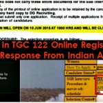 TGC 122 Online Application