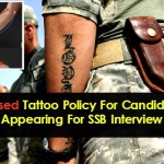 Tattoo Policy For Candidates Appearing For SSB Interview