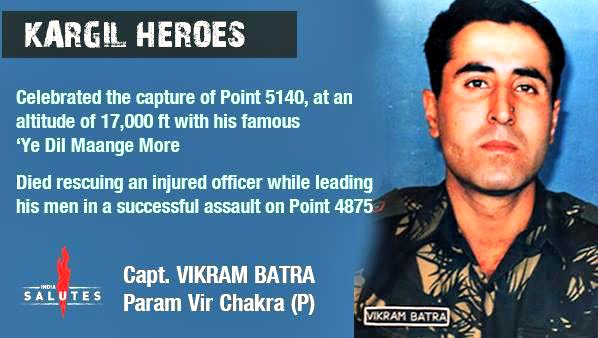 Capt Vikram Batra, PVC 07 Jul 1999