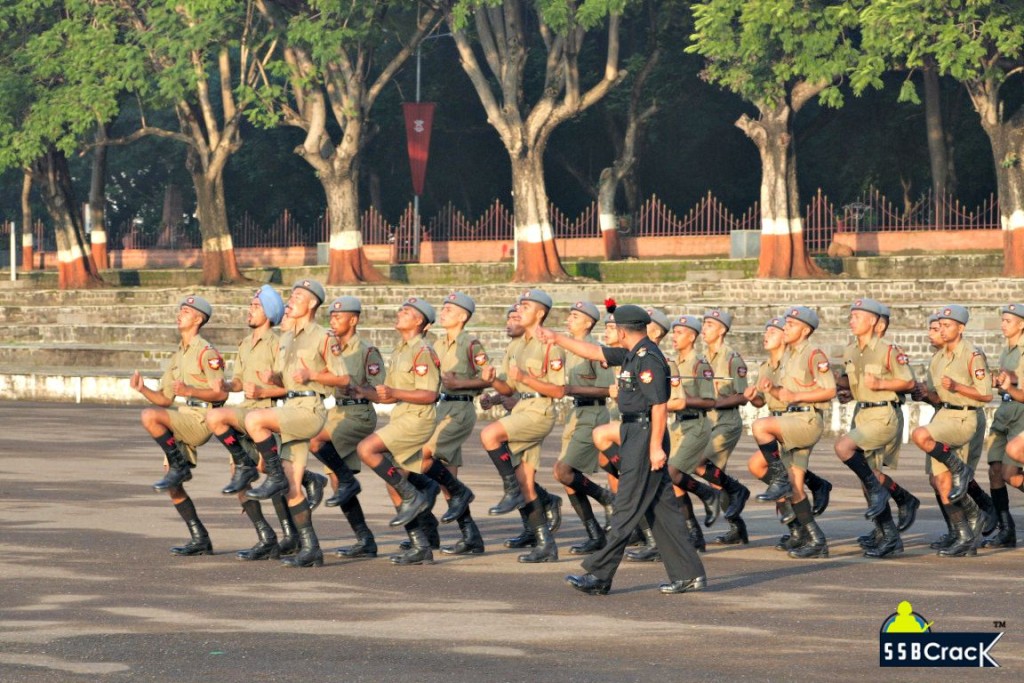 NDA Cadet drill training