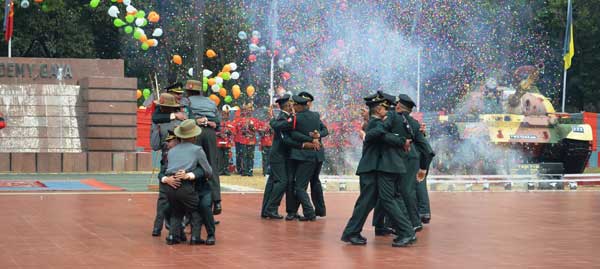 OTA gaya cadets celebrating