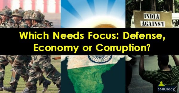 Which Needs Focus Defense, Economy or Corruption