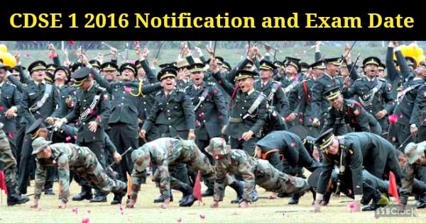 CDSE 1 2016 Notification