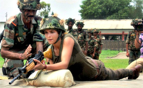 Deepika Padukone with Indian Army Deepika Padukone with Indian Army