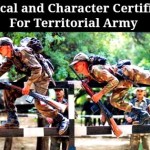 Medical and Character Certificate For Territorial Army