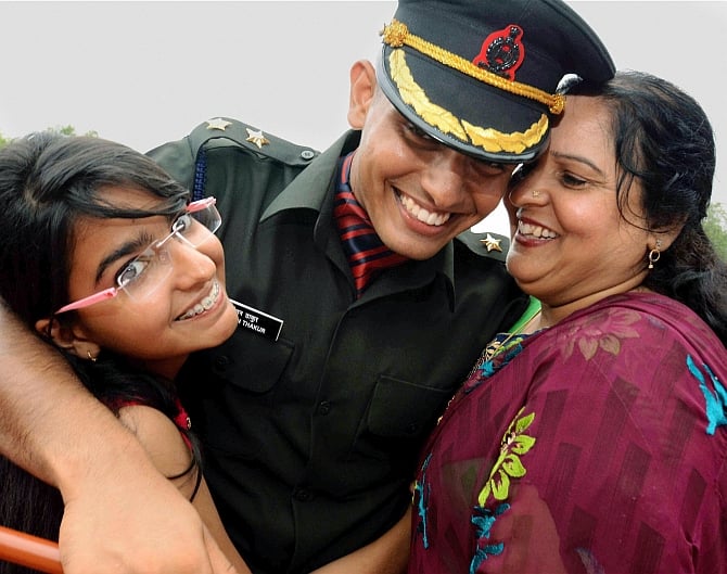 Passing out parade at Officers Training Academy in Gaya