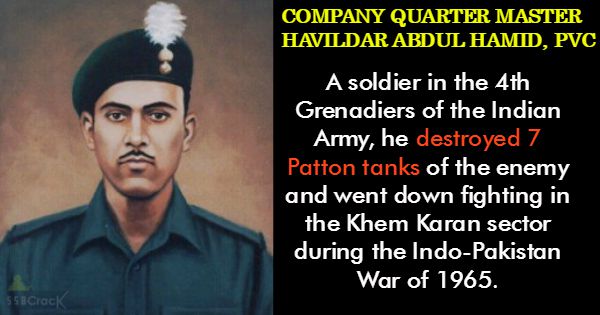 COMPANY QUARTER MASTER HAVILDAR ABDUL HAMID, PVC