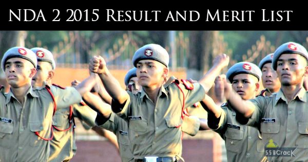 NDA 2 2015 Result and Merit List