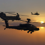 The Apache And The Chinook Helicopters