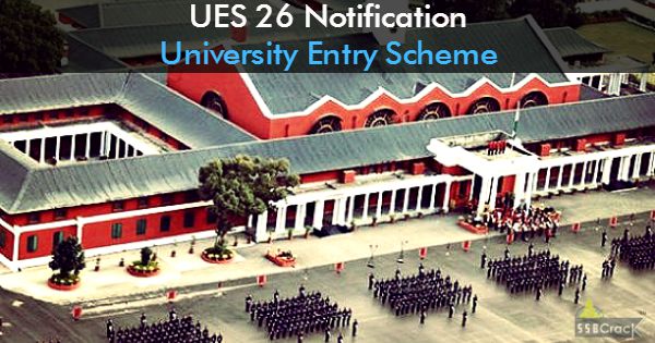 UES 26 Notification University Entry Scheme