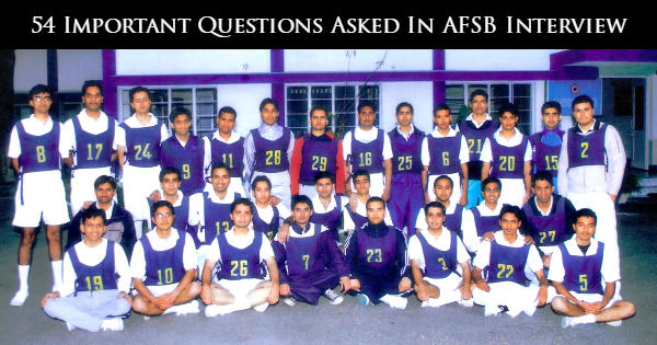 54 Important Questions Asked In AFSB Interview