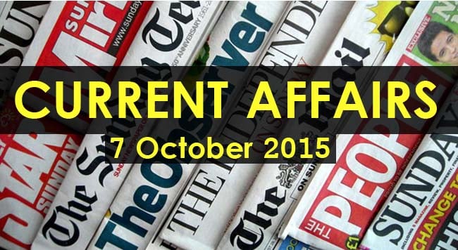 7-October-2015-Current-Affairs