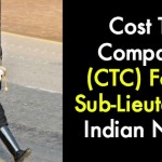 Cost To Company (CTC) For A Sub-Lieutenant Indian Navy