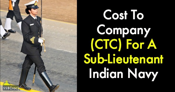 Cost To Company (CTC) For A Sub-Lieutenant Indian Navy