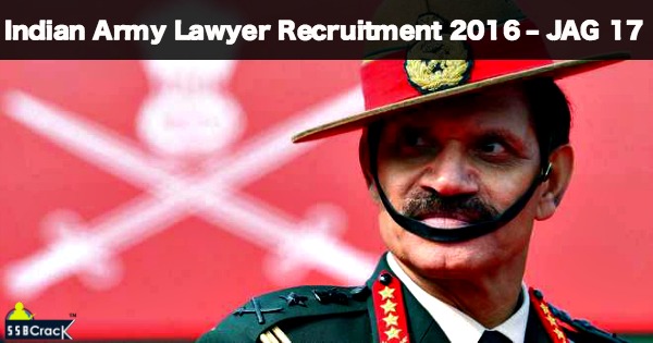 Indian Army Lawyer Recruitment 2016