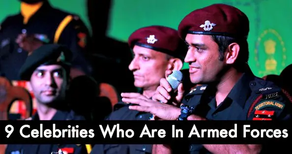 9 Celebrities Who Are In Armed Forces