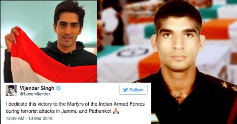 Vijender Singh Dedicated His Win To Indian Army Martyrs