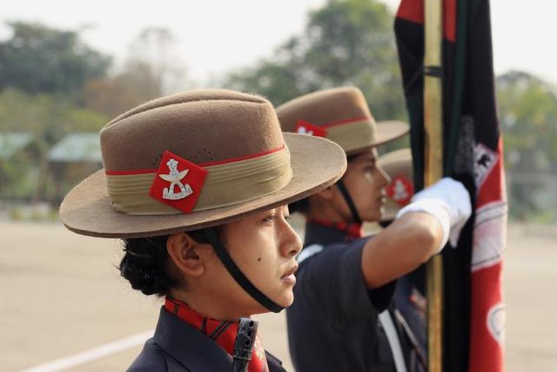 Assam Rifles Women Soldier Pic