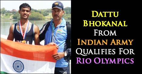 Dattu Bhokanal From The Army Qualifies For Rio Olympics