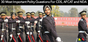 30 Most Important Polity Questions For CDS, AFCAT and NDA