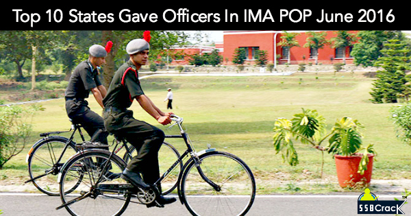 Top 10 States Gave Officers In Indian Military Academy POP June 2016