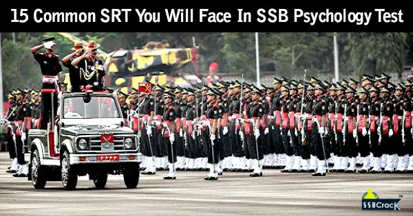 15 Common SRT You Will Face In SSB Psychology Test