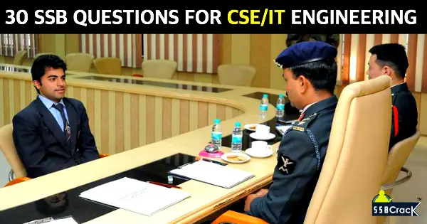 30 SSB INTERVIEW TECHNICAL QUESTIONS FOR CSEIT ENGINEERING STUDENT