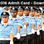 AFCAT 2 2016 Admit Card - Download Now