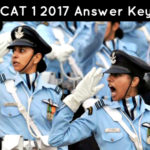 AFCAT 1 2017 Answer Keys