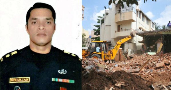 Lt Col Niranjan Kumar Home Is Being Demolished