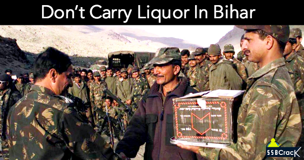 Don’t Carry Liquor In Bihar, Indian Army Warns Soldiers