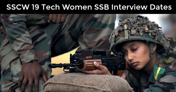 sscw-19-tech-women-ssb-interview-dates