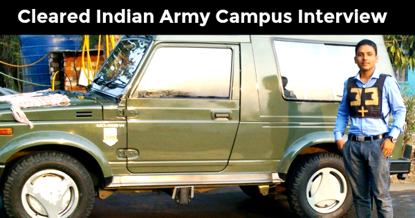 Indian army campus interview