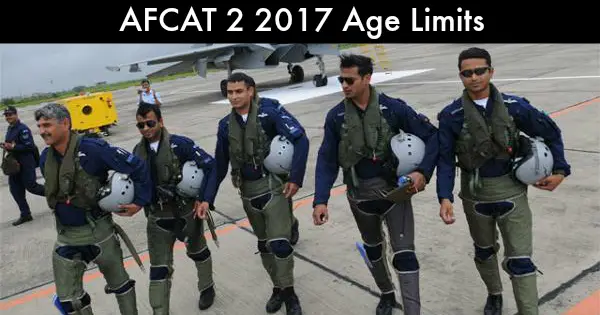 AFCAT 2 2017 Age Limits