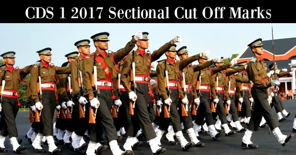 CDS 1 2017 Sectional Cut Off Marks