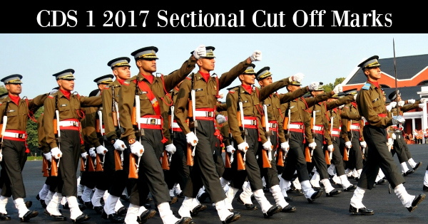 CDS 1 2017 Sectional Cut Off Marks