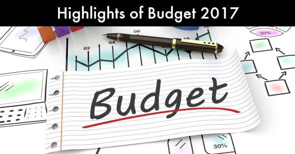 Highlights of Budget 2017