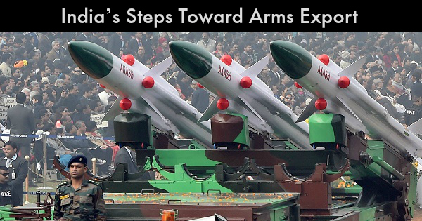 India’s Steps Toward Arms Export