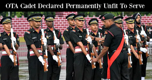 OTA Cadet Declared Permanently Unfit To Serve