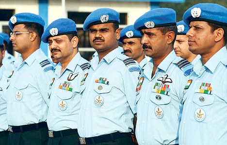 light blue beret