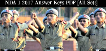 NDA 1 2017 Answer Keys PDF [All Sets]