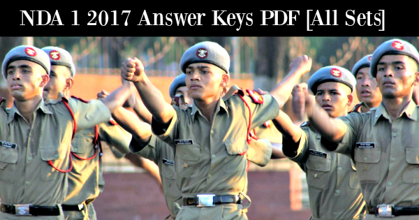 NDA 1 2017 Answer Keys PDF [All Sets]