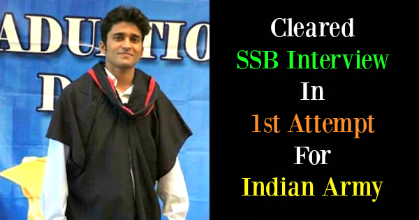 Cleared SSB Interview In 1st Attempt For Indian Army