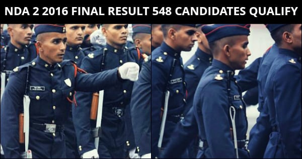 NDA 2 2016 FINAL RESULT 548 CANDIDATES QUALIFY