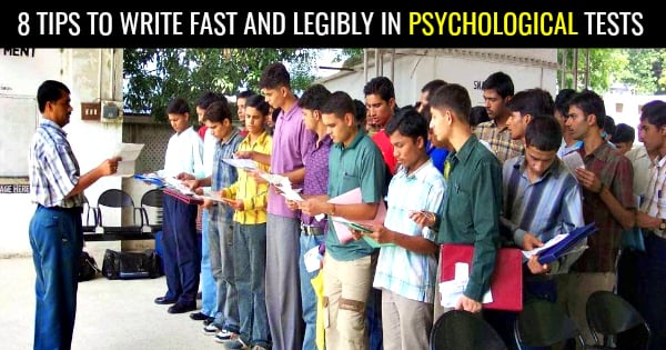8 TIPS TO WRITE FAST AND LEGIBLY IN PSYCHOLOGICAL TESTS