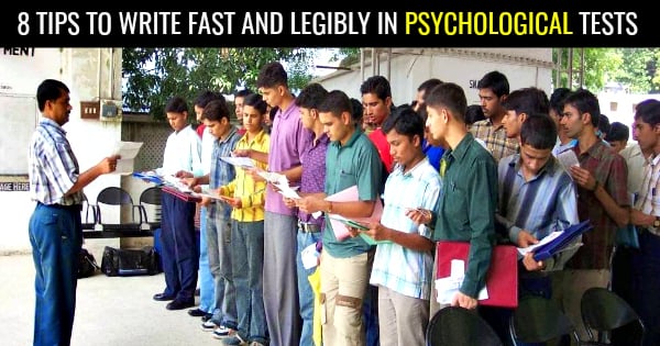 8 TIPS TO WRITE FAST AND LEGIBLY IN PSYCHOLOGICAL TESTS